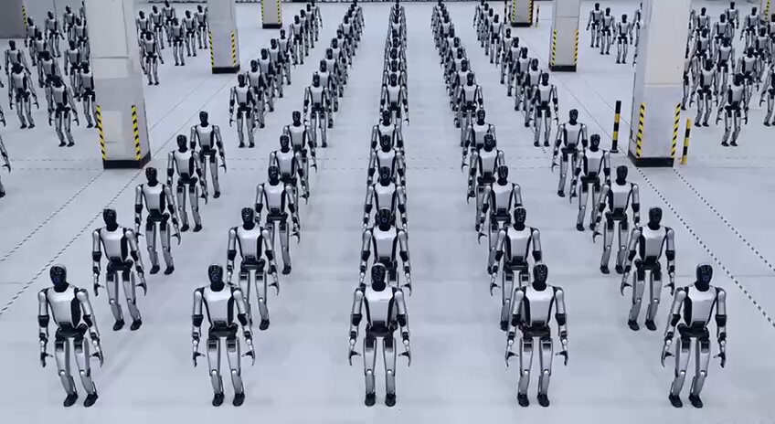 Çin, Endüstriyel Üretimde Yüzlerce İnsansı Robot Fabrikalara Yerleştirildi