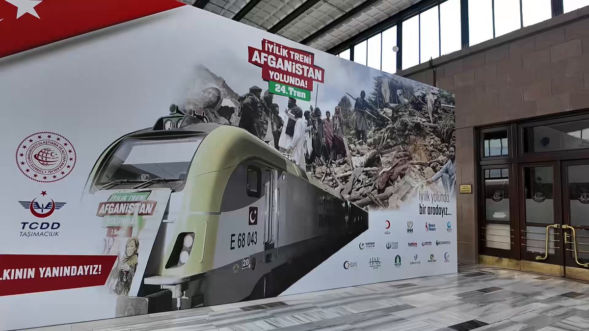 AFAD İyilik Treni ile Afganistan'a İnsani Yardım Ulaştırıldı
