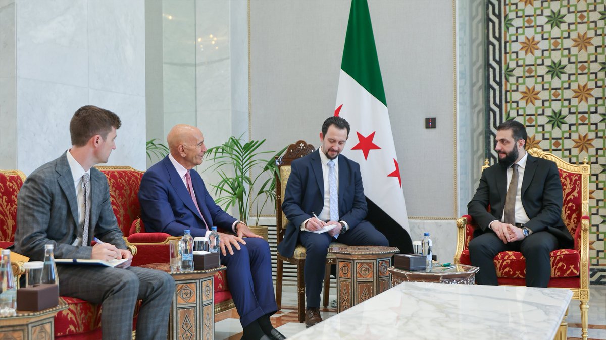 Suriye Cumhurbaşkanı El Şara, ABD'li Yetkililerle Şam'da Görüştü