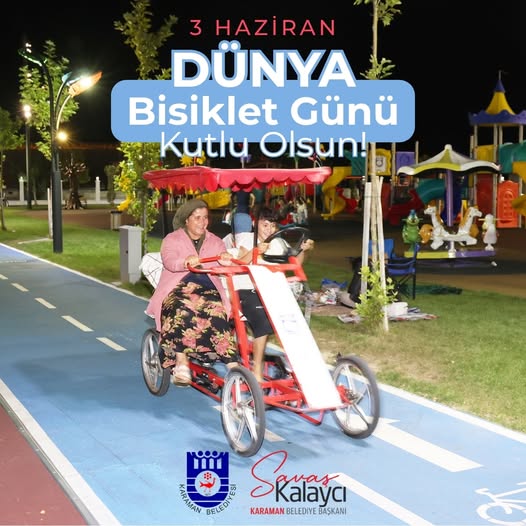 Karaman'da Dünya Bisiklet Günü Coşkuyla Kutlandı