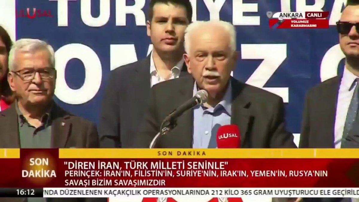 Doğu Perinçek'ten Haçlı Emperyalizmine Karşı İran ve Filistin Desteği Açıklaması