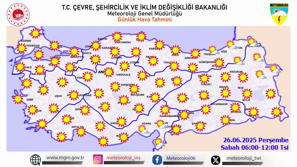 Türkiye'de Hava Sıcaklığı Mevsim Normallerinin Üzerinde Seyredecek