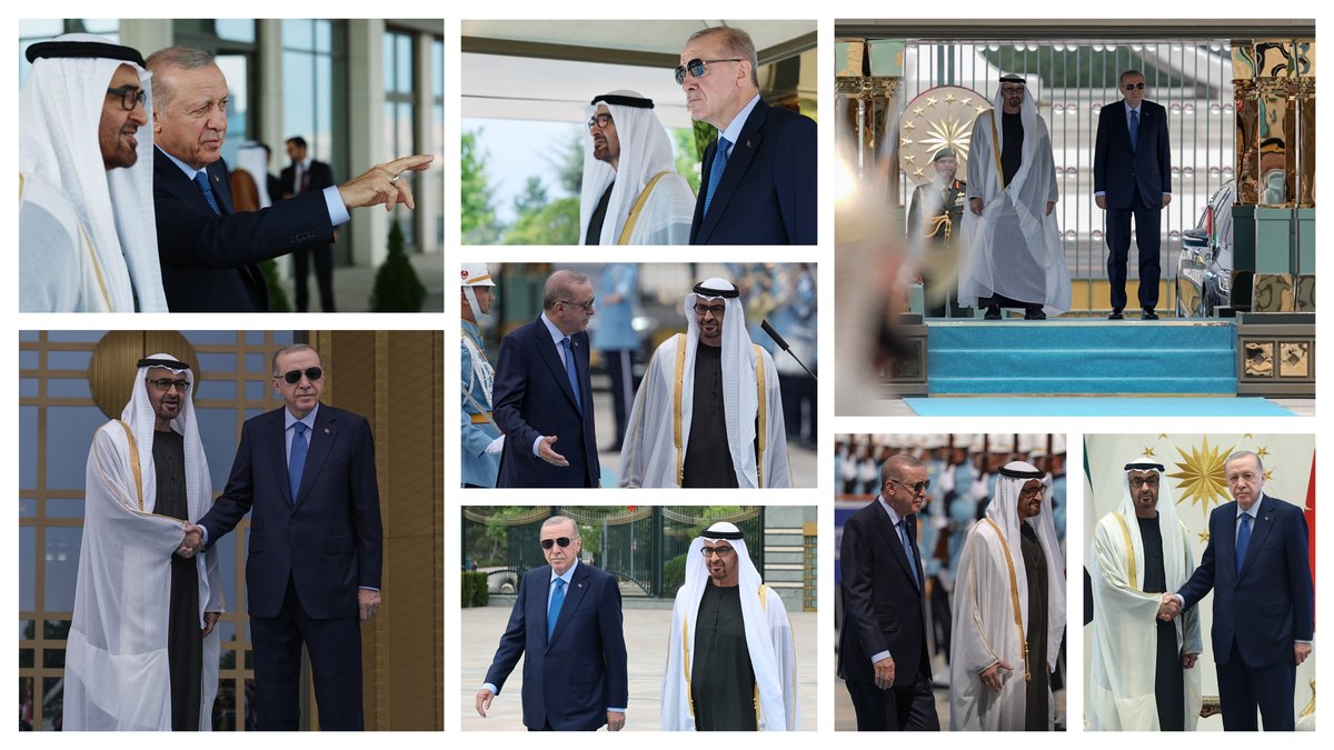 Cumhurbaşkanı Erdoğan, Birleşik Arap Emirlikleri Devlet Başkanı El Nahyan'ı Ağırladı