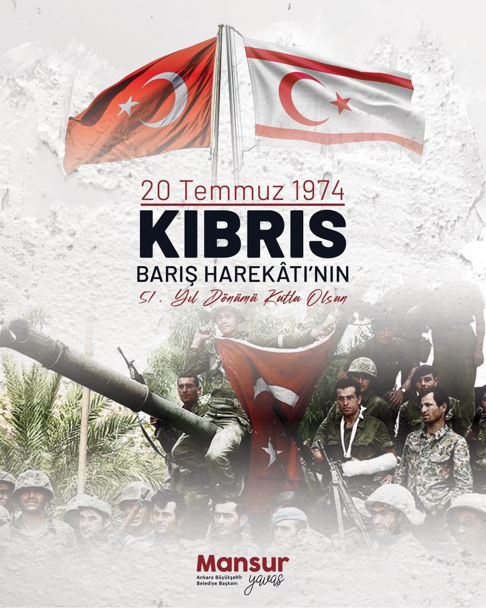 Ankara Büyükşehir Belediye Başkanı Yavaş’tan Kıbrıs Barış Harekâtı Mesajı