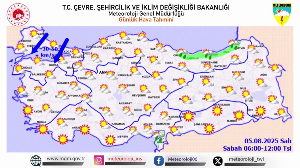 İç Anadolu'da Sıcaklık Artışı: Diğer Bölgelerde Hava Durumu Sabit