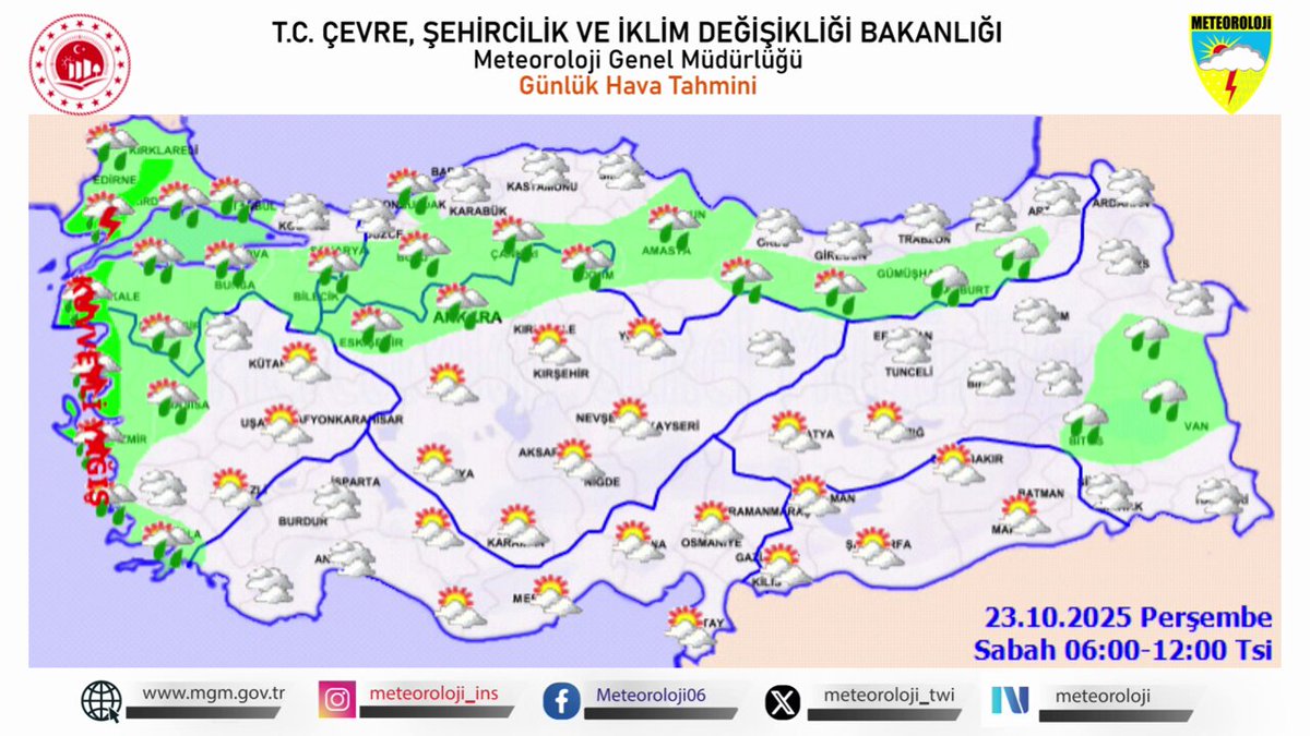 Meteoroloji'den Kuvvetli Yağış Uyarısı: Hava Sıcaklığında Değişim Bekleniyor
