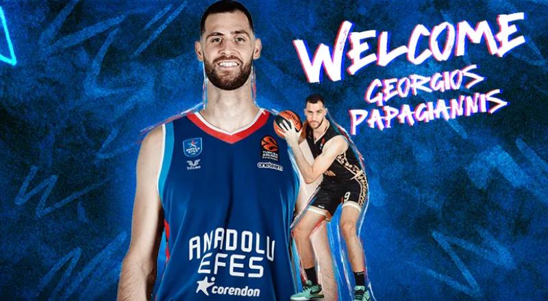 Anadolu Efes, Georgios Papagiannis ile Sözleşme İmzaladı