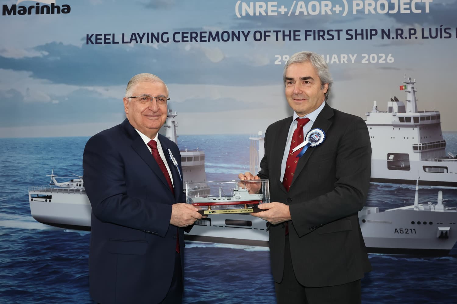 Türkiye, Portekiz Donanması İçin İnşa Edeceği Destek Gemisinin Kızağa Koyma Törenine Ev Sahipliği Yaptı